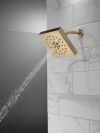 DELTA Universal Showering Components H2Okinetic 4-Setting Shower Head with Ultrasoak — Champagne Bronze