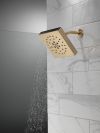 DELTA Universal Showering Components H2Okinetic 4-Setting Shower Head with Ultrasoak — Champagne Bronze