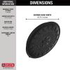 DELTA Universal Showering Components Ultrasoak 4-Setting Shower Head — Matte Black