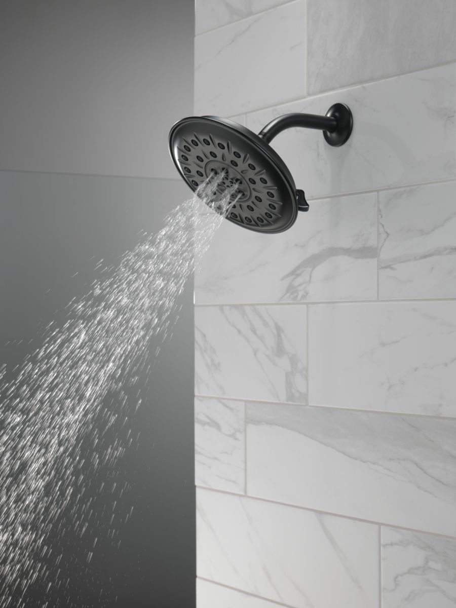 DELTA Universal Showering Components Ultrasoak 4-Setting Shower Head — Matte Black