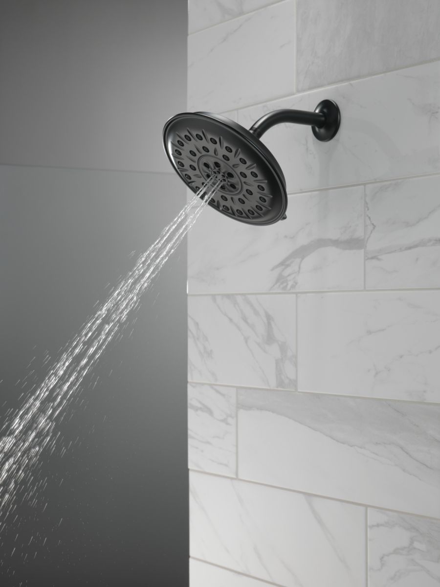 DELTA Universal Showering Components Ultrasoak 4-Setting Shower Head — Matte Black