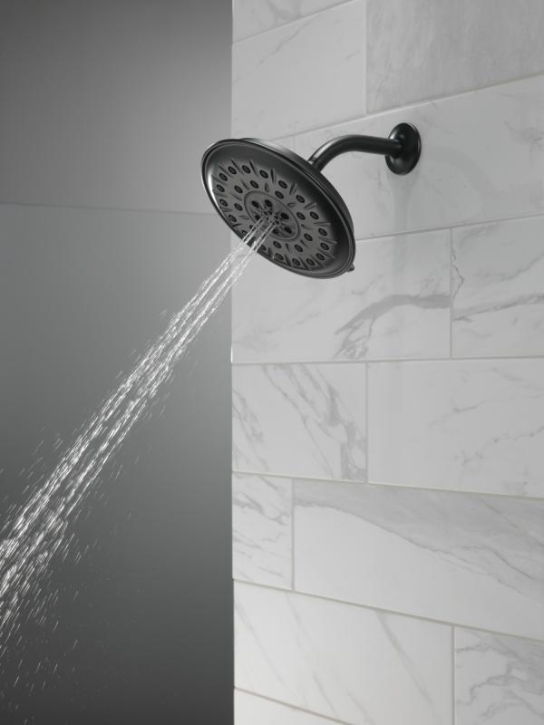 DELTA Universal Showering Components Ultrasoak 4-Setting Shower Head — Matte Black