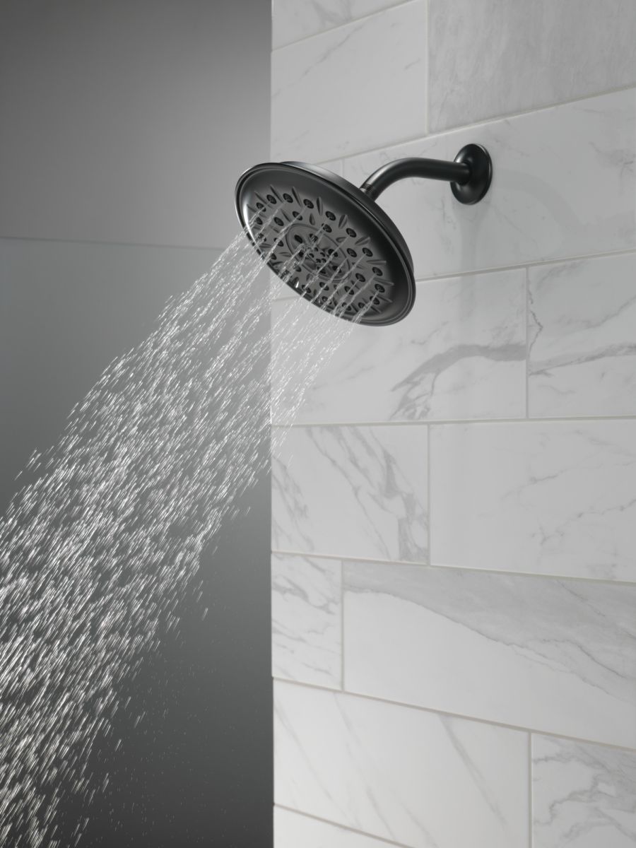 DELTA Universal Showering Components Ultrasoak 4-Setting Shower Head — Matte Black