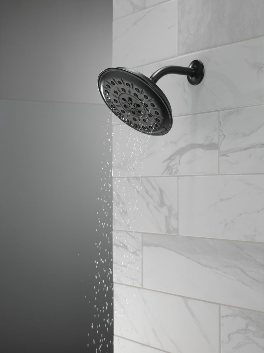 DELTA Universal Showering Components Ultrasoak 4-Setting Shower Head — Matte Black