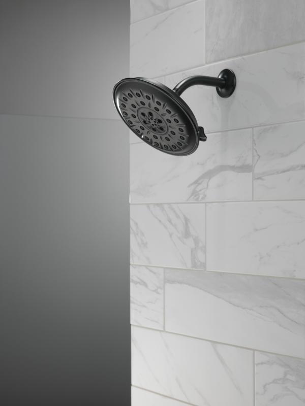 DELTA Universal Showering Components Ultrasoak 4-Setting Shower Head — Matte Black