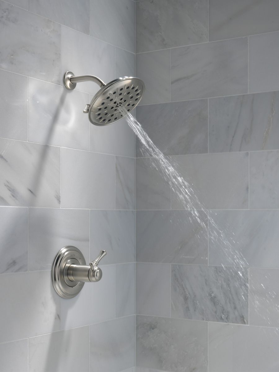 DELTA Universal Showering Components Ultrasoak 4-Setting Shower Head — Stainless