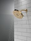 DELTA Universal Showering Components H2Okinetic 4-Setting Shower Head with Ultrasoak — Lumicoat® Champagne Bronze