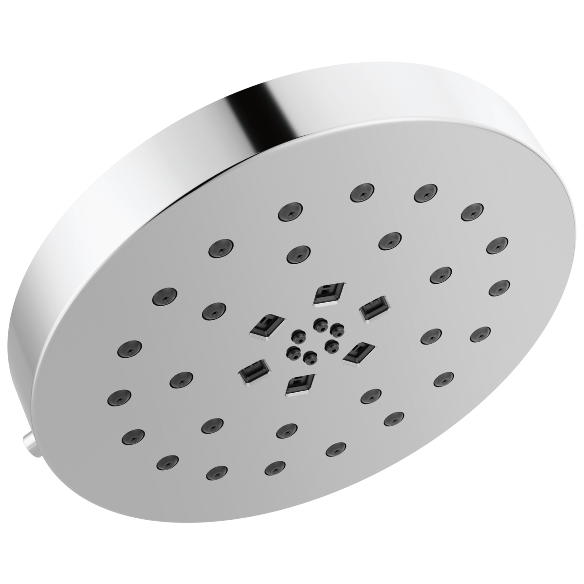 DELTA Universal Showering Components H2Okinetic 4-Setting Shower Head with Ultrasoak — Lumicoat® Chrome