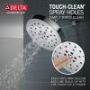 DELTA Universal Showering Components H2Okinetic 4-Setting Shower Head with Ultrasoak — Lumicoat® Chrome