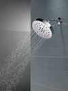 DELTA Universal Showering Components H2Okinetic 4-Setting Shower Head with Ultrasoak — Lumicoat® Chrome