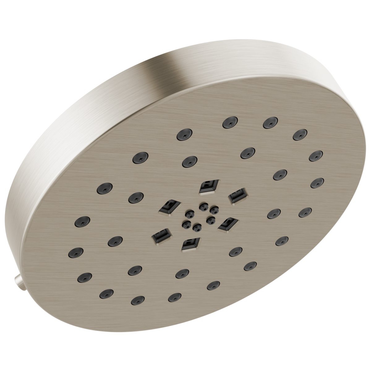 DELTA Universal Showering Components H2Okinetic 4-Setting Shower Head with Ultrasoak — Lumicoat® Stainless