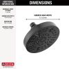 DELTA Universal Showering Components 5-Setting Showerhead — Matte Black
