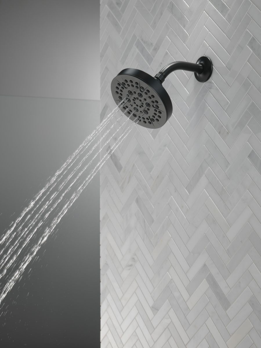 DELTA Universal Showering Components 5-Setting Showerhead — Matte Black
