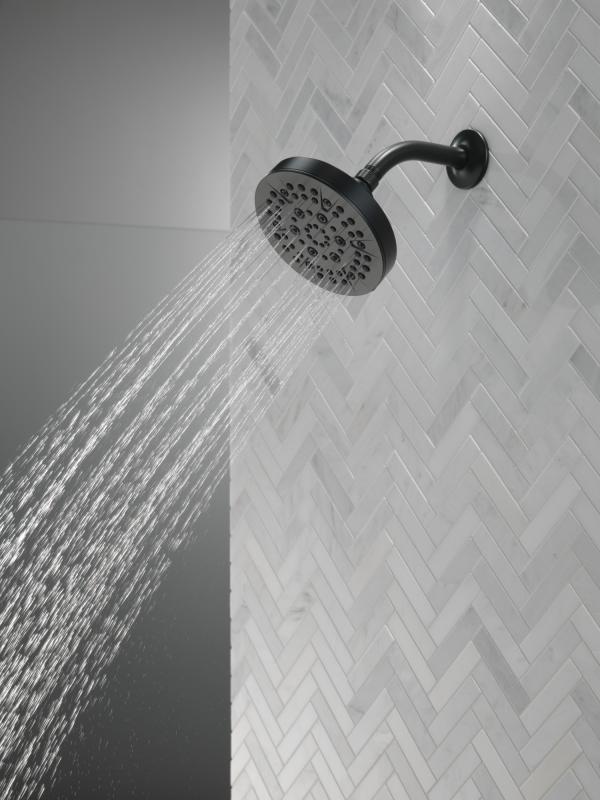 DELTA Universal Showering Components 5-Setting Showerhead — Matte Black