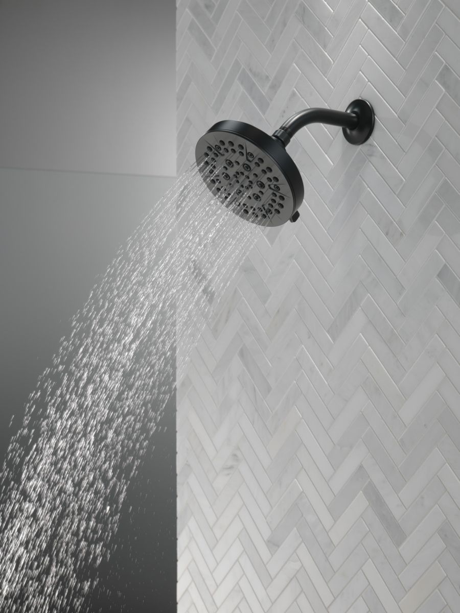 DELTA Universal Showering Components 5-Setting Showerhead — Matte Black