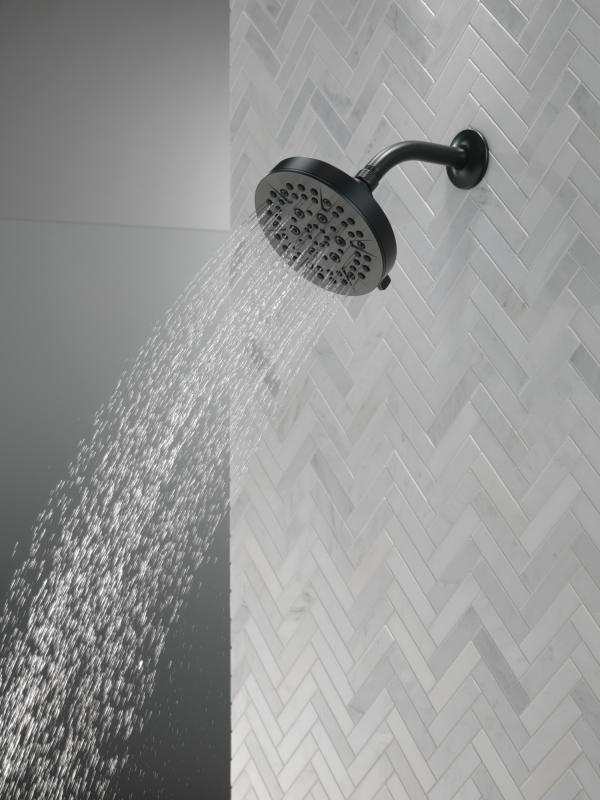 DELTA Universal Showering Components 5-Setting Showerhead — Matte Black