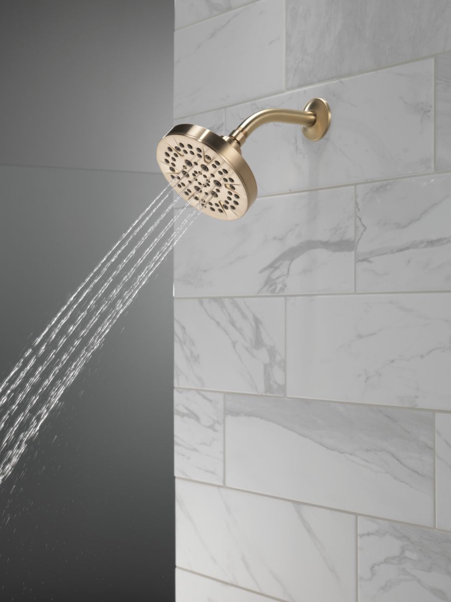 DELTA Universal Showering Components 5-Setting Showerhead — Champagne Bronze