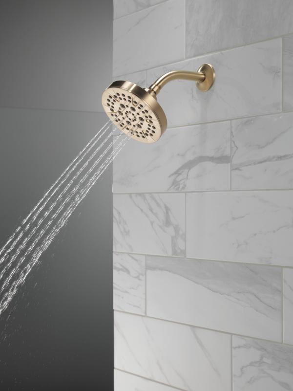 DELTA Universal Showering Components 5-Setting Showerhead — Champagne Bronze