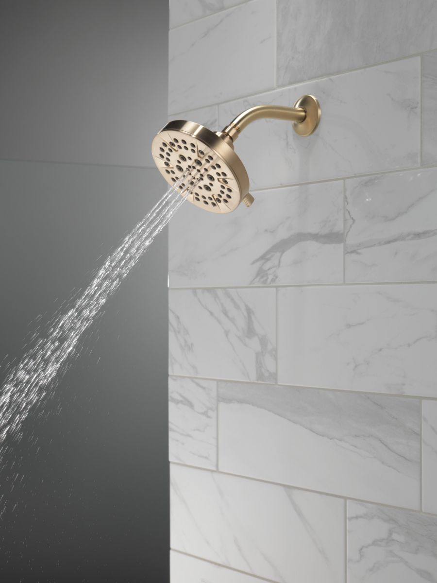 DELTA Universal Showering Components 5-Setting Showerhead — Champagne Bronze