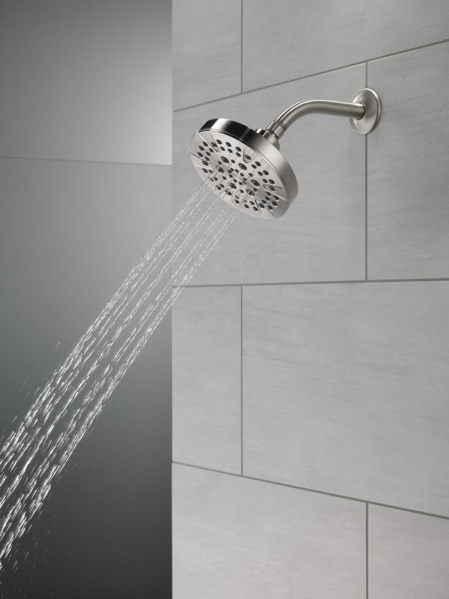DELTA Universal Showering Components 5-Setting Showerhead — Stainless