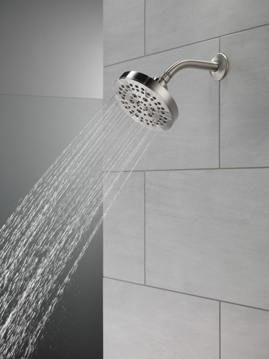 DELTA Universal Showering Components 5-Setting Showerhead — Stainless