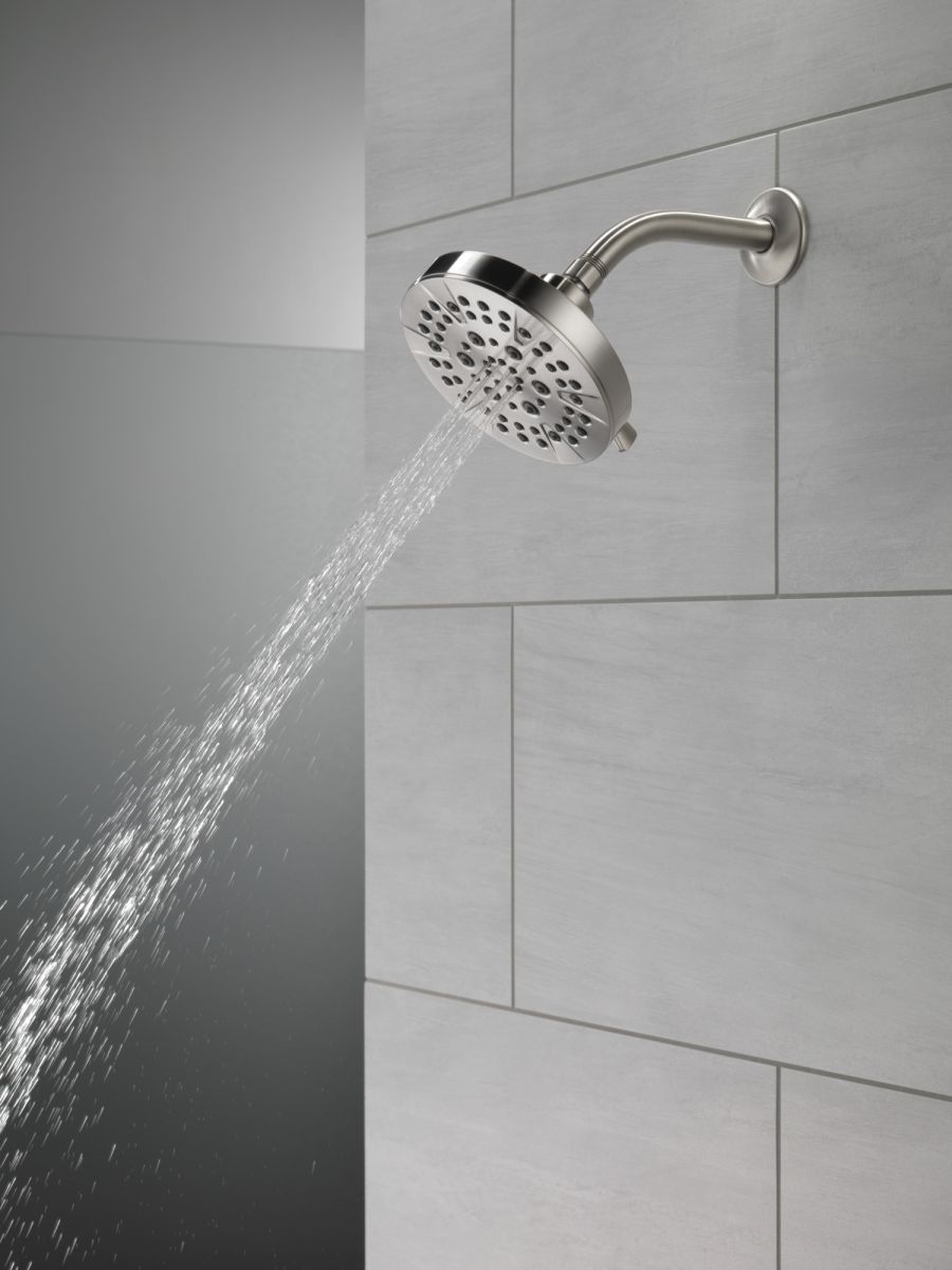 DELTA Universal Showering Components 5-Setting Showerhead — Stainless