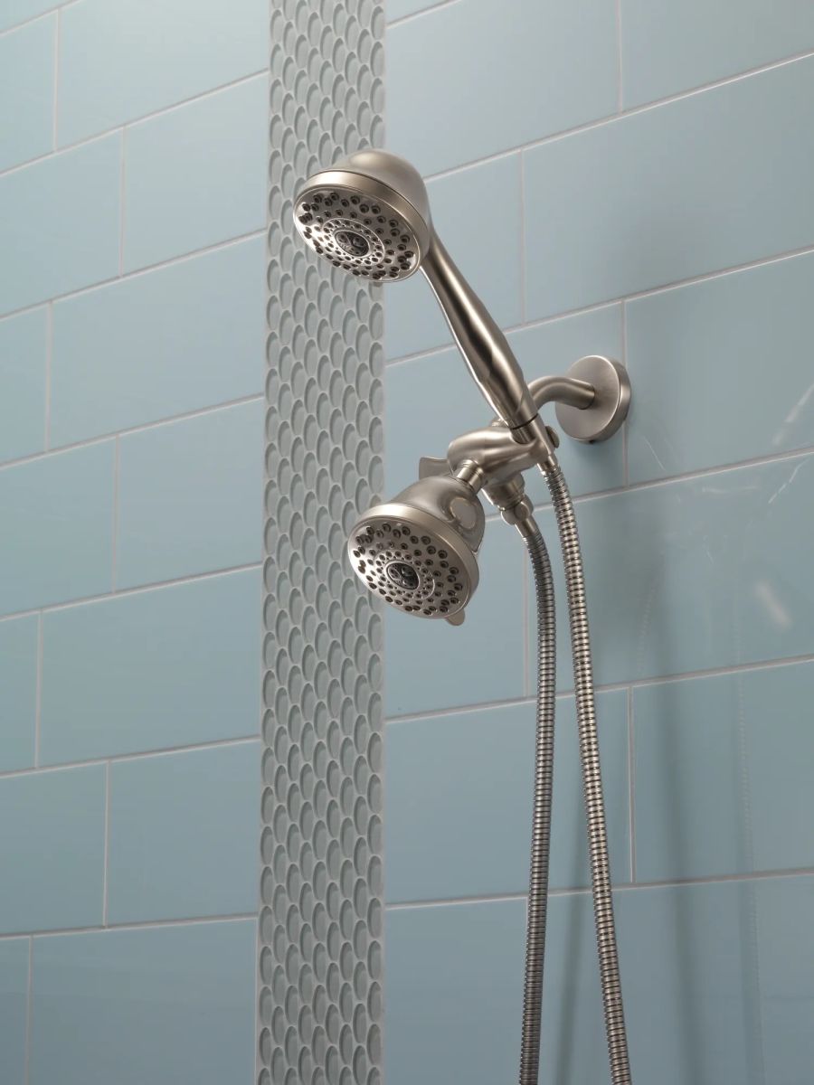 DELTA Universal Showering Components Wall Mount Shower Arm & Flange — Stainless