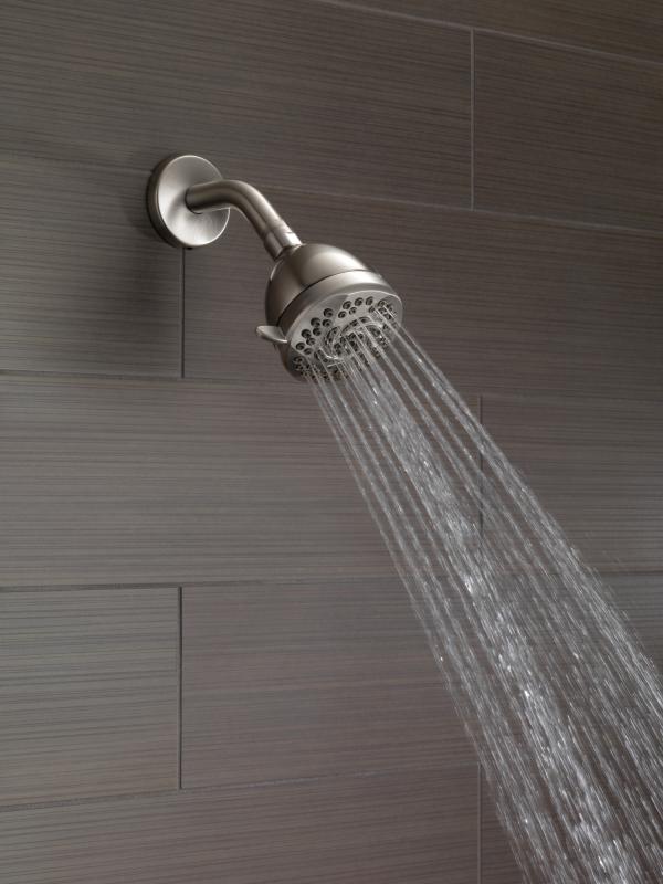 DELTA Universal Showering Components Wall Mount Shower Arm & Flange — Stainless