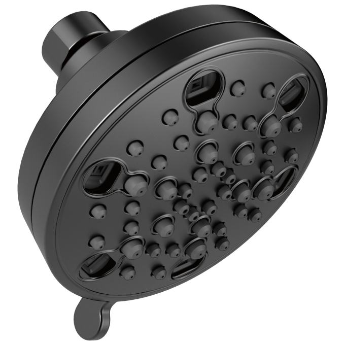 DELTA Universal Showering Components H2OKINETIC 5-Setting Contemporary Shower Head — Matte Black