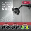 DELTA Universal Showering Components H2OKINETIC 5-Setting Contemporary Shower Head — Matte Black