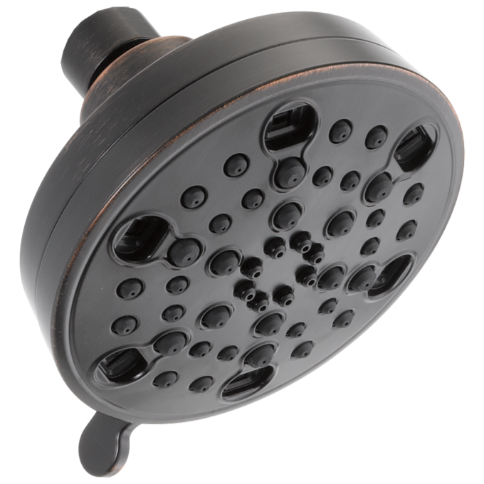 DELTA Universal Showering Components H2OKINETIC 5-Setting Contemporary Shower Head — Venetian Bronze
