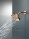 DELTA Universal Showering Components H2OKINETIC 5-Setting  Shower Head — Champagne Bronze