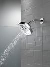DELTA Universal Showering Components H2OKINETIC 5-Setting  Shower Head — Lumicoat® Chrome