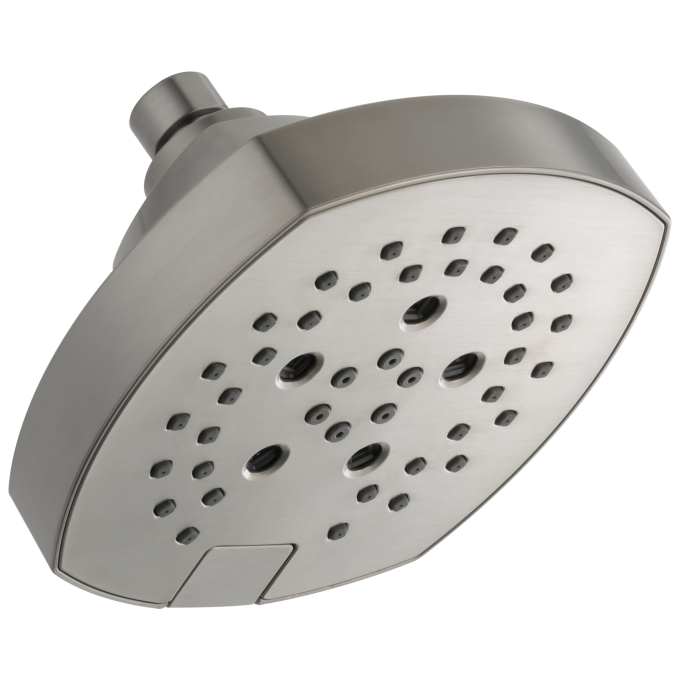 DELTA Universal Showering Components H2OKINETIC 5-Setting  Shower Head — Lumicoat® Stainless