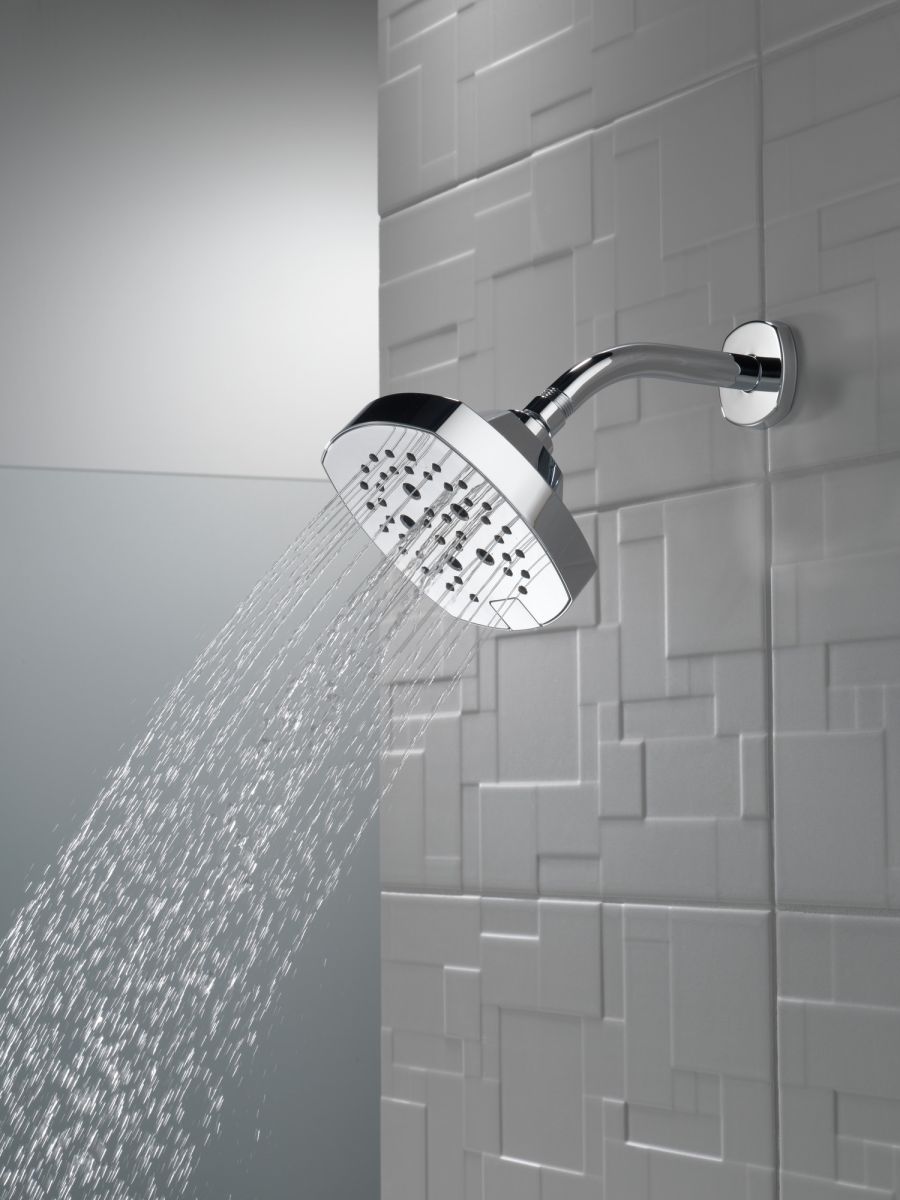 DELTA Universal Showering Components H2OKINETIC 5-Setting  Shower Head — Chrome