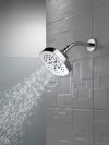 DELTA Universal Showering Components H2OKINETIC 5-Setting  Shower Head — Chrome