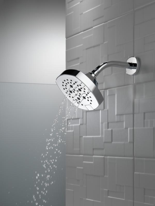 DELTA Universal Showering Components H2OKINETIC 5-Setting  Shower Head — Chrome