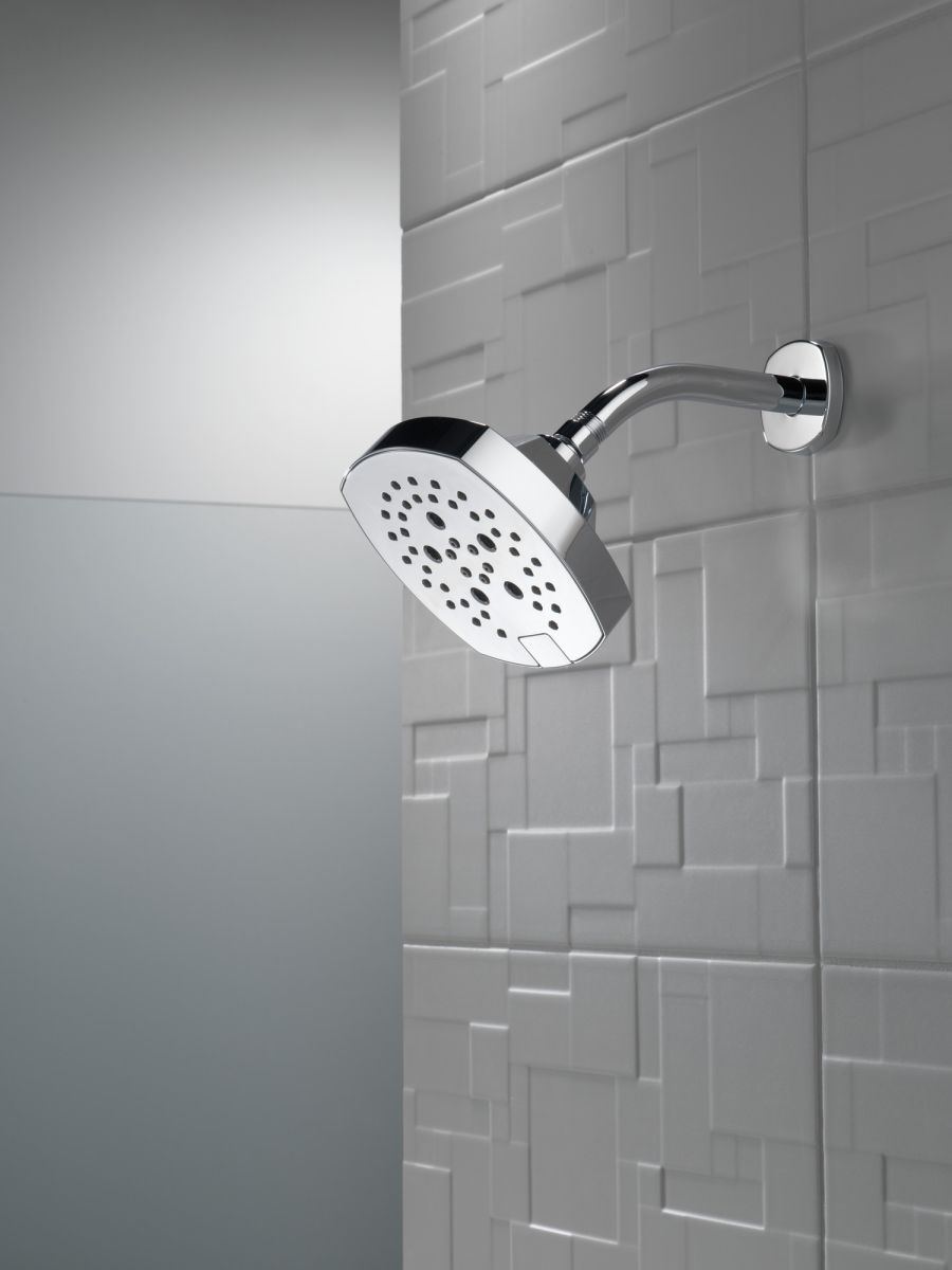 DELTA Universal Showering Components H2OKINETIC 5-Setting  Shower Head — Chrome