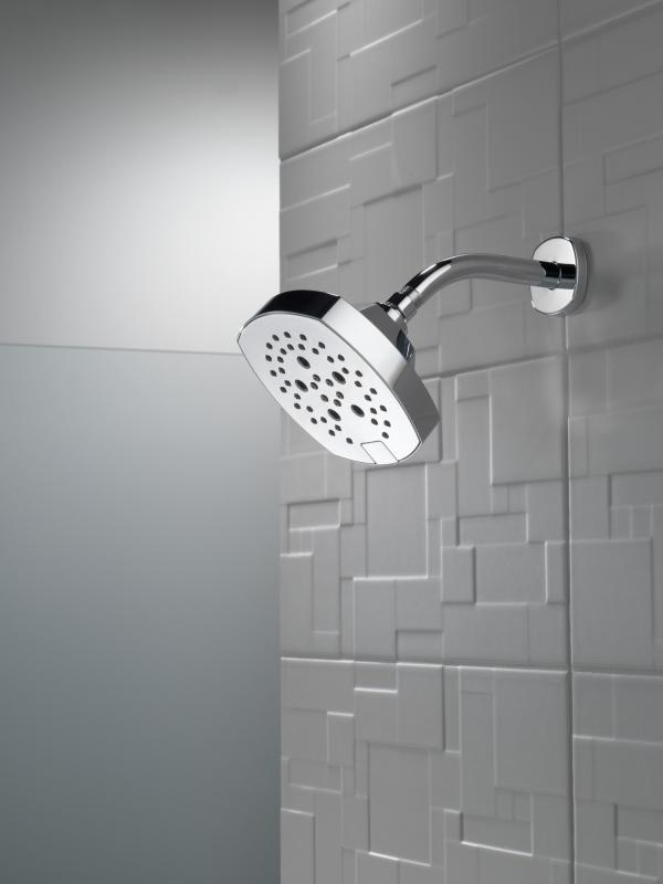 DELTA Universal Showering Components H2OKINETIC 5-Setting  Shower Head — Chrome