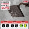 DELTA Universal Showering Components H2OKINETIC 5-Setting Angular Modern Raincan Shower Head — Venetian Bronze