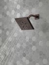 DELTA Universal Showering Components H2OKINETIC 5-Setting Angular Modern Raincan Shower Head — Venetian Bronze