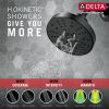DELTA Universal Showering Components H2OKINETIC 5-Setting Contemporary Raincan Shower Head — Matte Black