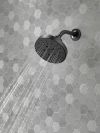 DELTA Universal Showering Components H2OKINETIC 5-Setting Contemporary Raincan Shower Head — Matte Black