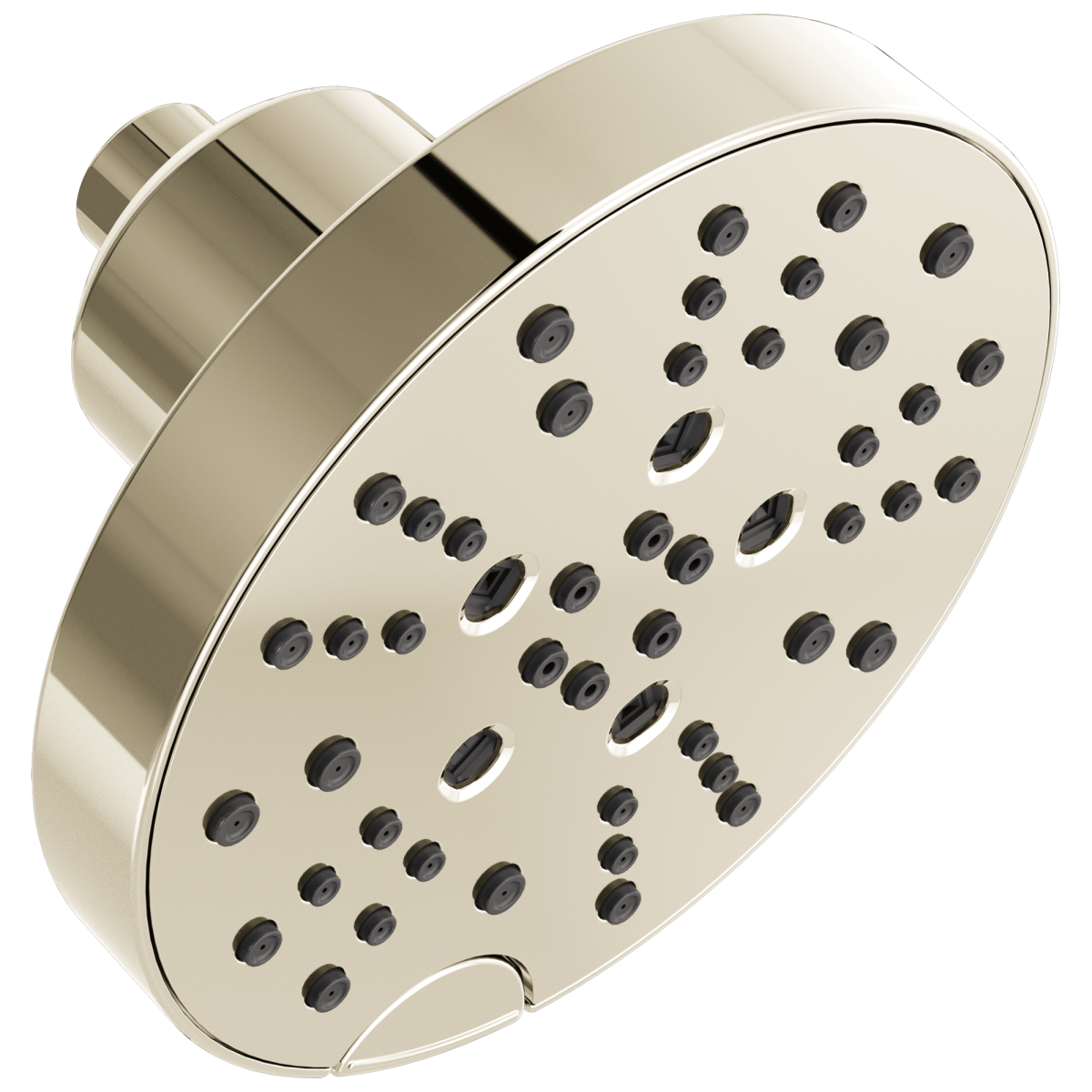 DELTA Universal Showering Components H2OKINETIC 5-Setting Contemporary Raincan Shower Head — Lumicoat® Polished Nickel