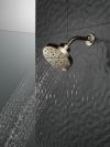 DELTA Universal Showering Components H2OKINETIC 5-Setting Contemporary Raincan Shower Head — Lumicoat® Polished Nickel