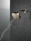 DELTA Universal Showering Components H2OKINETIC 5-Setting Contemporary Raincan Shower Head — Lumicoat® Polished Nickel