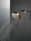 DELTA Universal Showering Components H2OKINETIC 5-Setting Contemporary Raincan Shower Head — Lumicoat® Polished Nickel
