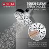DELTA Universal Showering Components H2OKINETIC 5-Setting Contemporary Raincan Shower Head — Lumicoat® Chrome