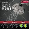 DELTA Universal Showering Components H2OKINETIC 5-Setting Contemporary Raincan Shower Head — Lumicoat® Stainless