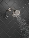 DELTA Universal Showering Components H2OKINETIC 5-Setting Contemporary Raincan Shower Head — Lumicoat® Stainless